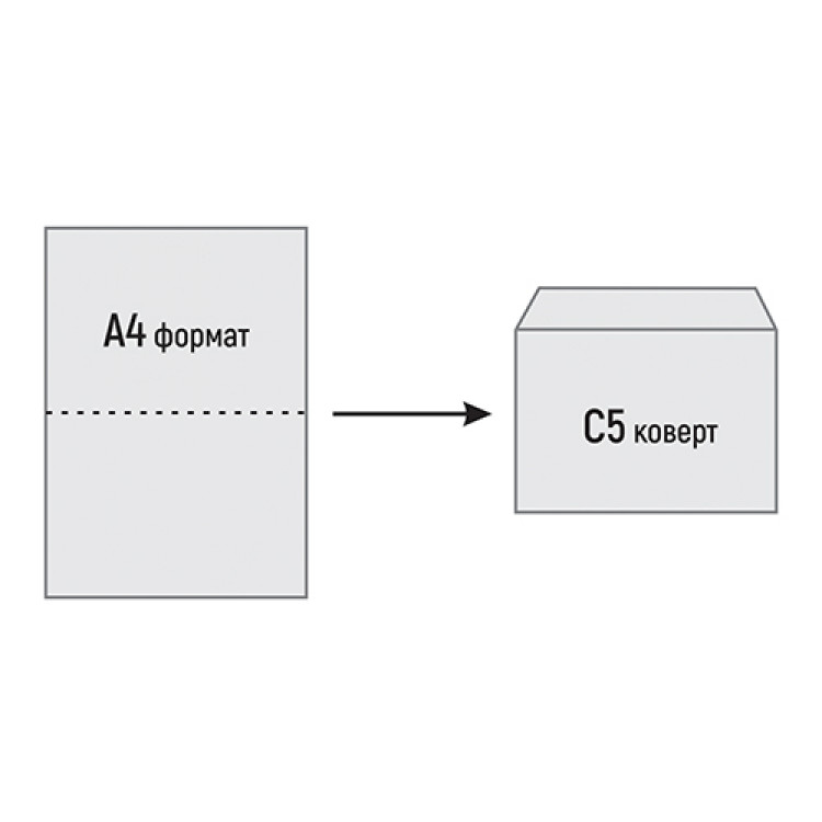 Коверт Ц5, 162х229мм